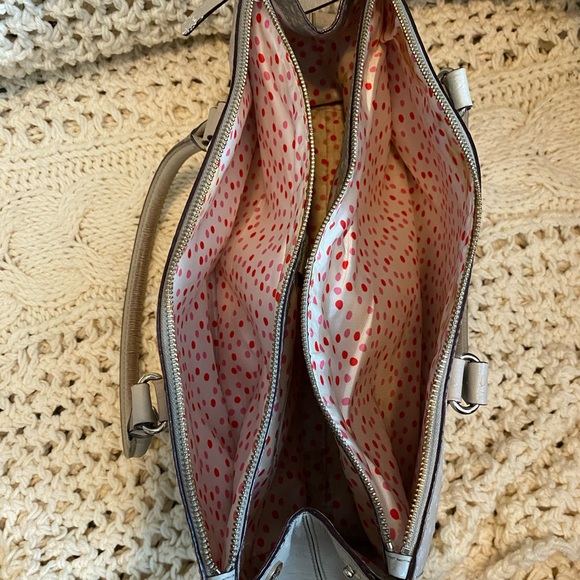 Kate Spade Bristol Drive Loden Embossed Ostrich Soft Taupe Leather Bag - Picture 3 of 16